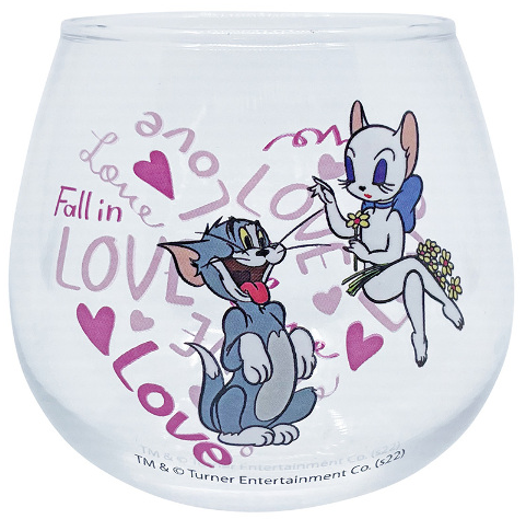 TOM and JERRY LOVE玻璃杯 (TOM and TOODLES)